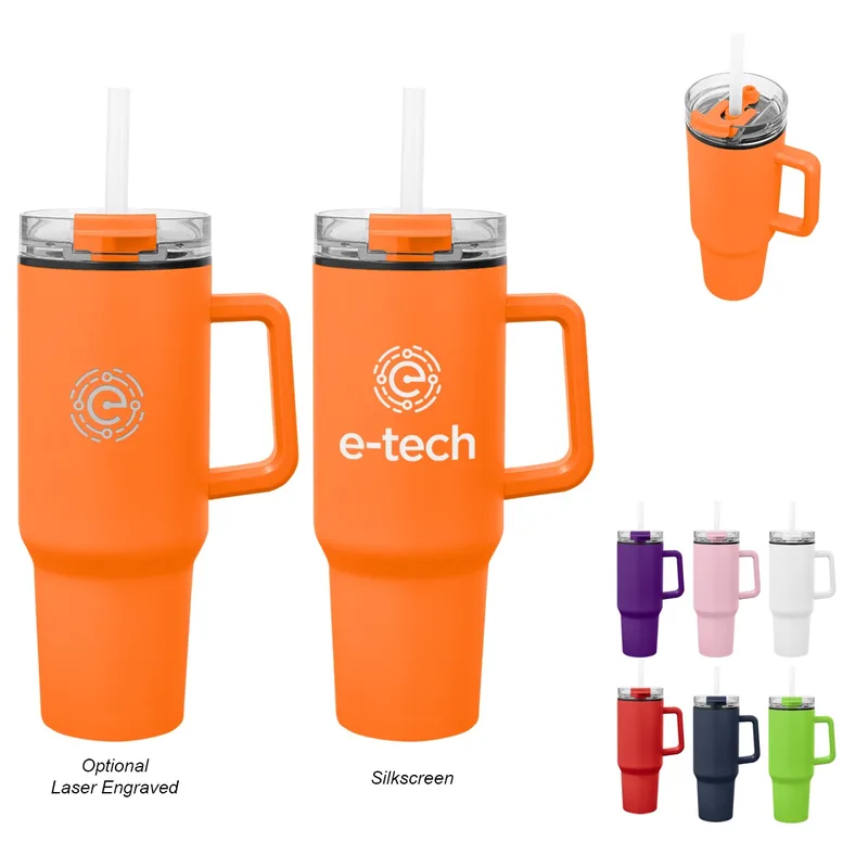 40 Oz. Quest Recycled Stainless Steel Tumbler view 2