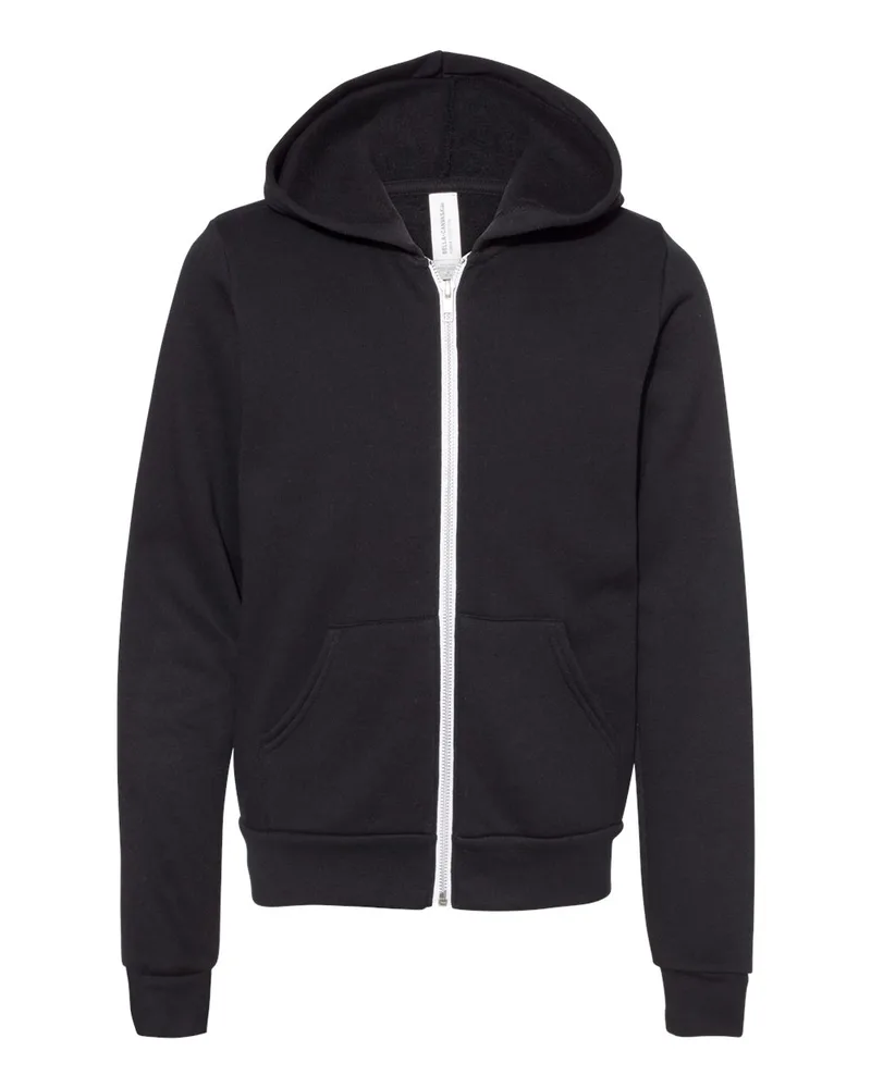 Bella + Canvas Youth Sponge Fleece Full-Zip Hoodie