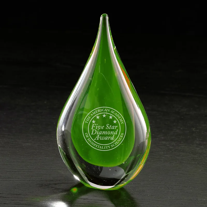 Fusion Art Glass Award w/ Blue Base view 4