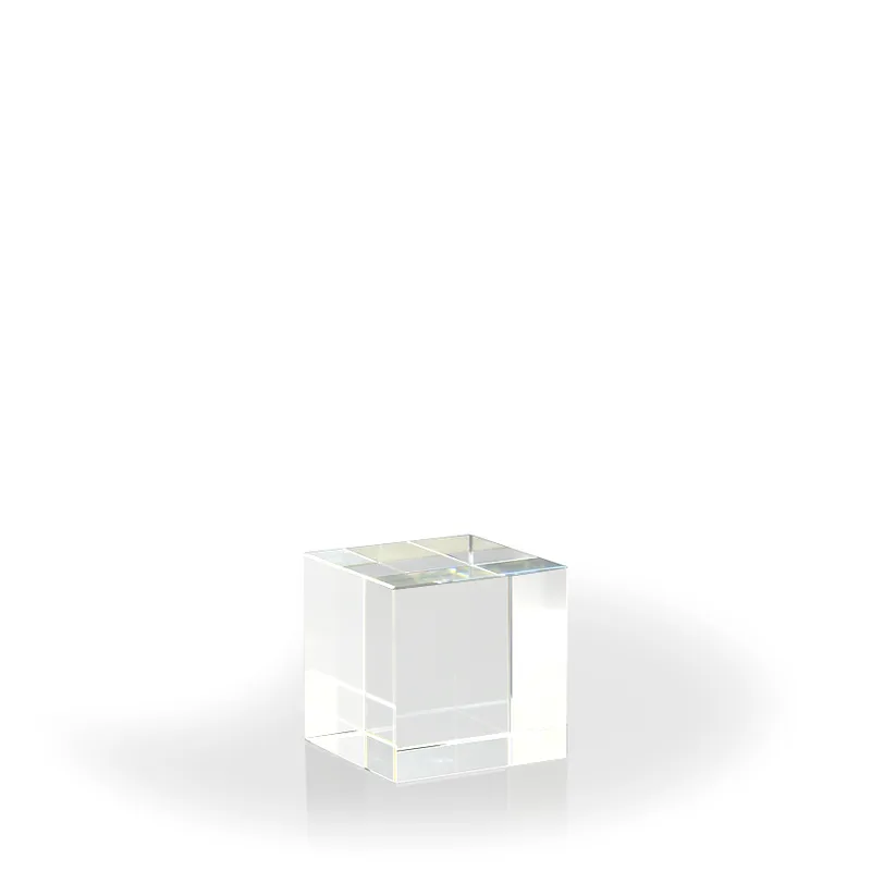 Crystal Cube Paperweight view 2