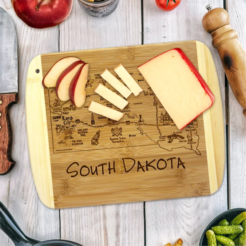 A Slice of Life South Dakota Serving & Cutting Board view 2