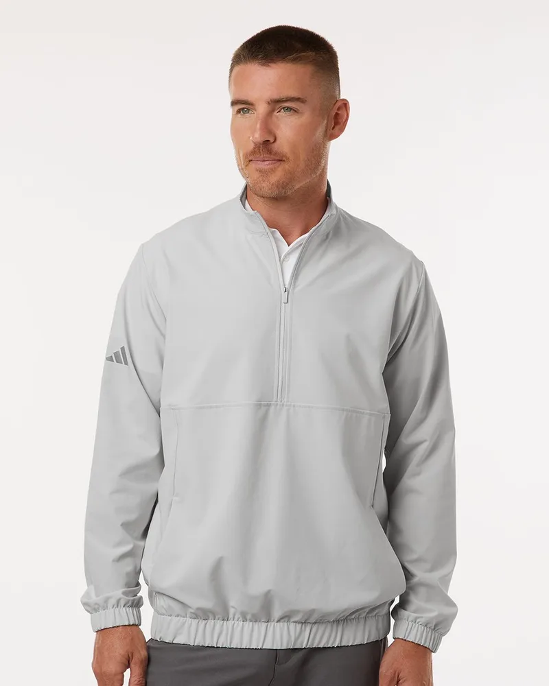 Adidas® Men's Stretch Woven Half-Zip Pullover Sweater view 2