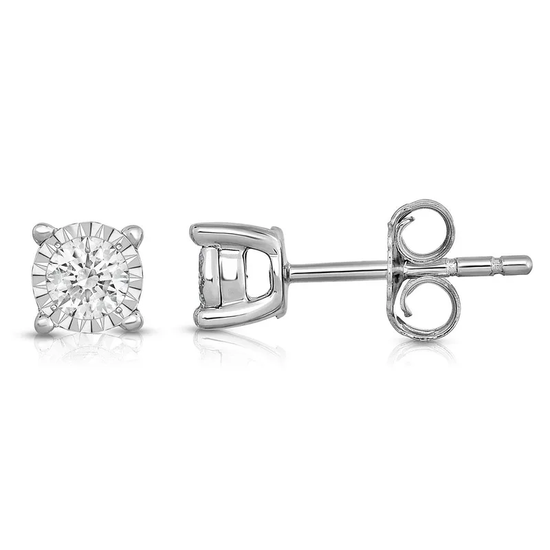Jilco Inc Diamond Solitaire Earrings - .33twt