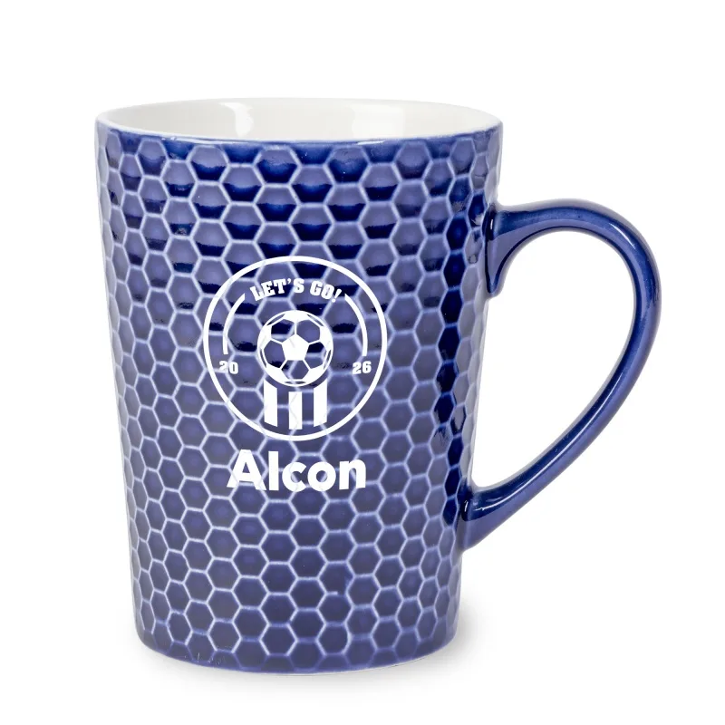 ACE Hexagon Textured Soccer Mug view 2