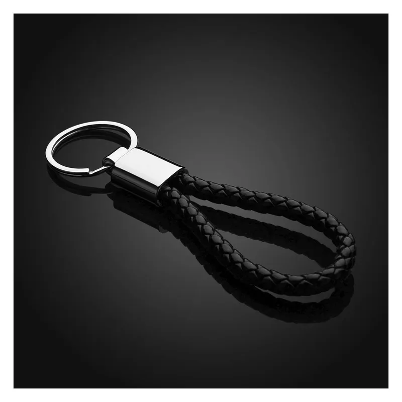 Braided Leatherette Key Chain view 2