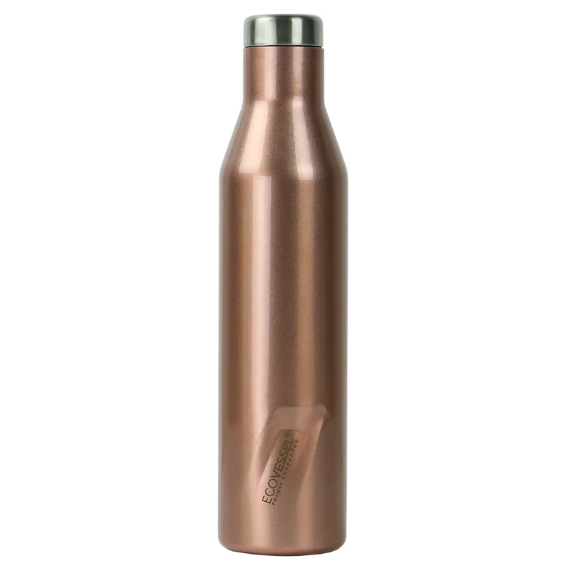 EcoVessel Aspen 25 Oz Insulated Ss Water Bottle - Rose Gold