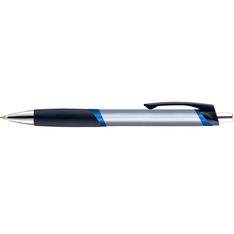 Silver/Black/Blue Blank Side View