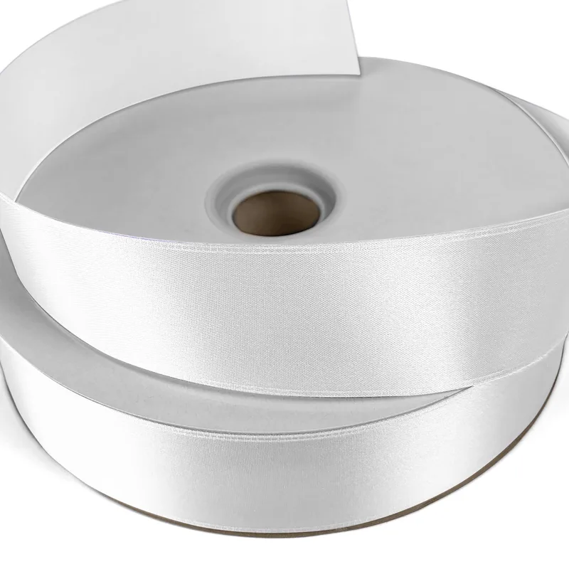 1 1/2" Badge Satin Ribbon - 50yd Roll - Foil Print view 2