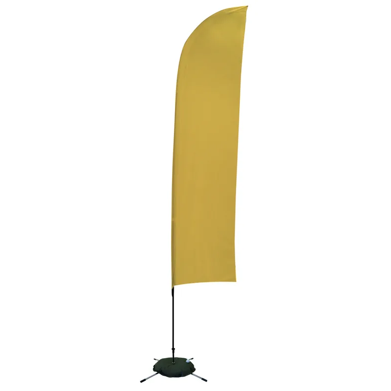 13' Solid-Color Blade Sail Sign Flag, 1-Sided, Scissor Base view 7