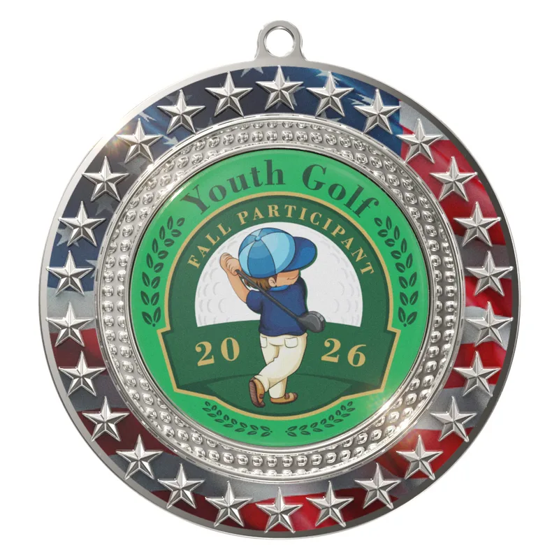 Vibraprint® Radiant Star Patriotic Insert Medallions (3") view 5