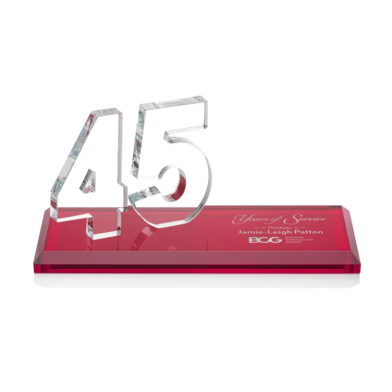 Deep Etch, Red, 45 Years