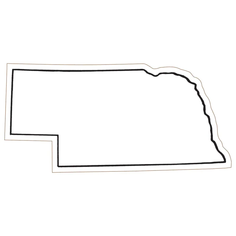 Nebraska State Magnet view 2