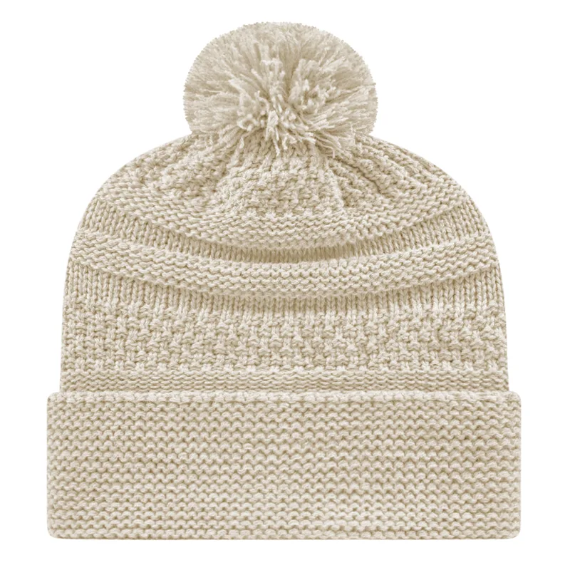 Cable Knit Cap with Cuff view 2