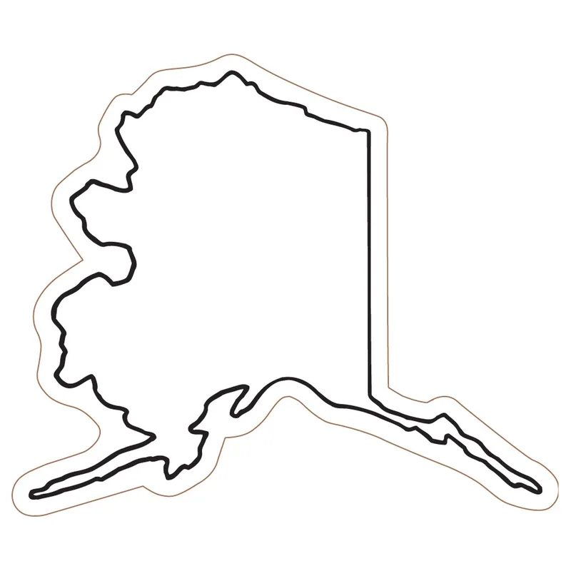 Alaska State Magnet view 2