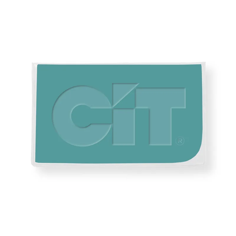 Premium 4" x 7" Debossed Microfiber Cloth, in Clear Vinyl Pouch view 3