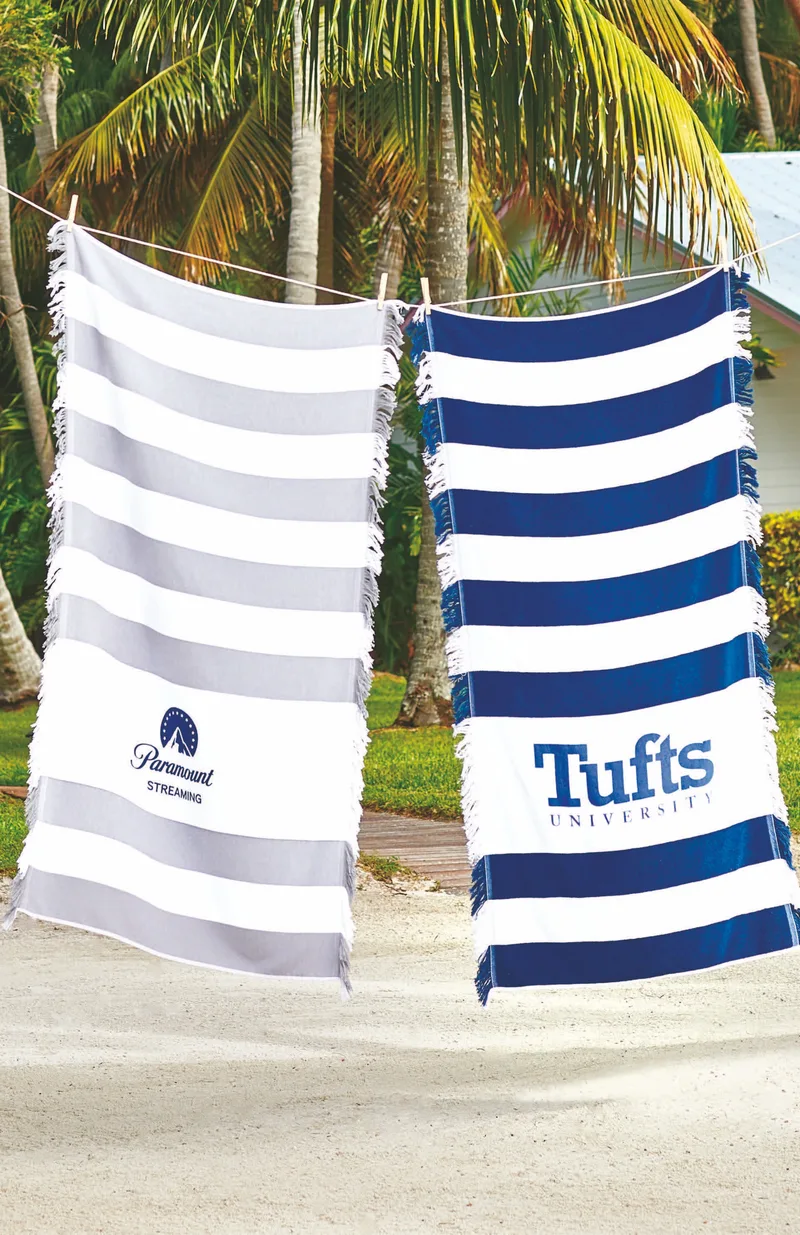Seaside Fringed Beach Towel view 3