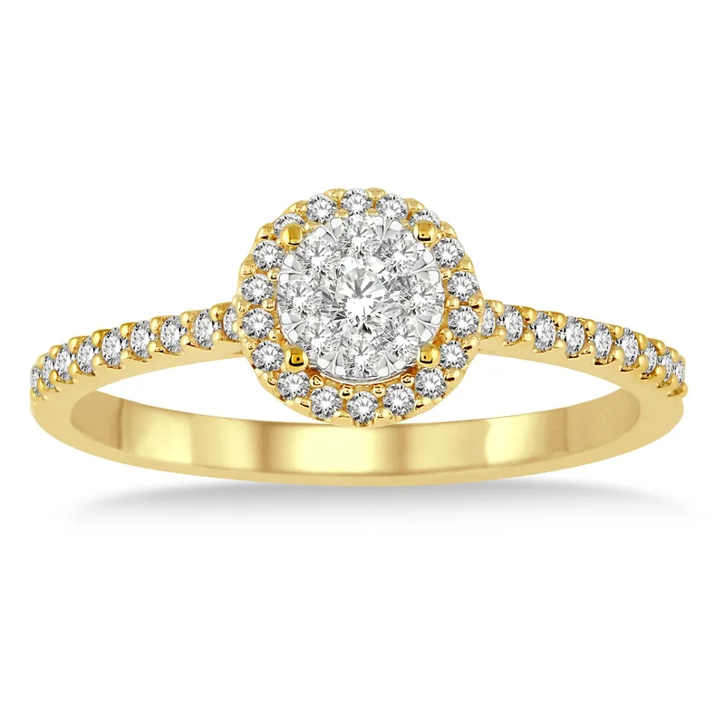 Jilco Inc Round Diamond Cluster Ring - Size 8