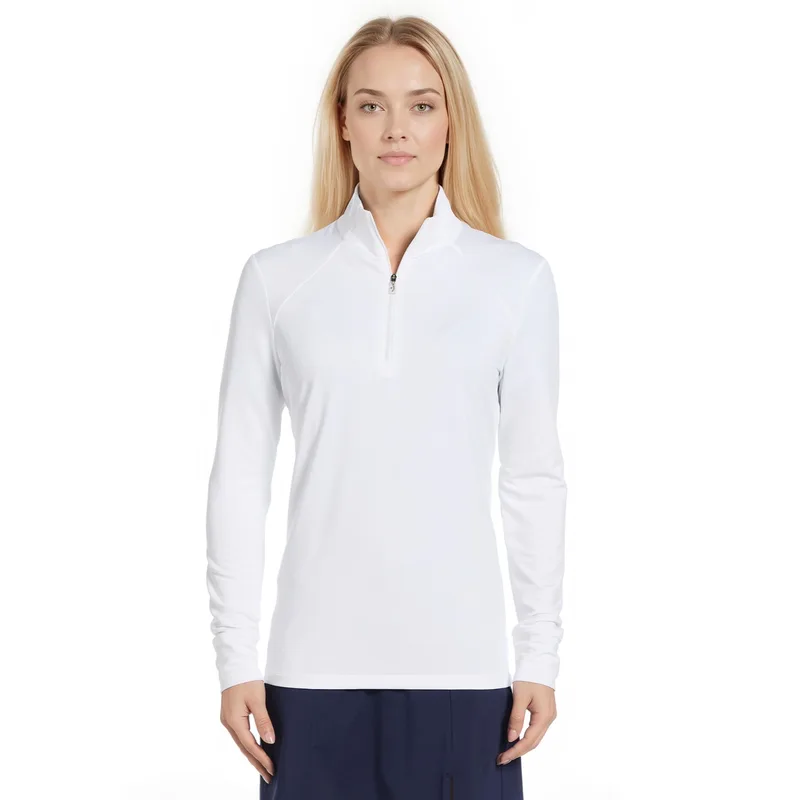 Callaway® UPF50 French Terry Women's Performance 1/4-Zip with Custom Logo view 5