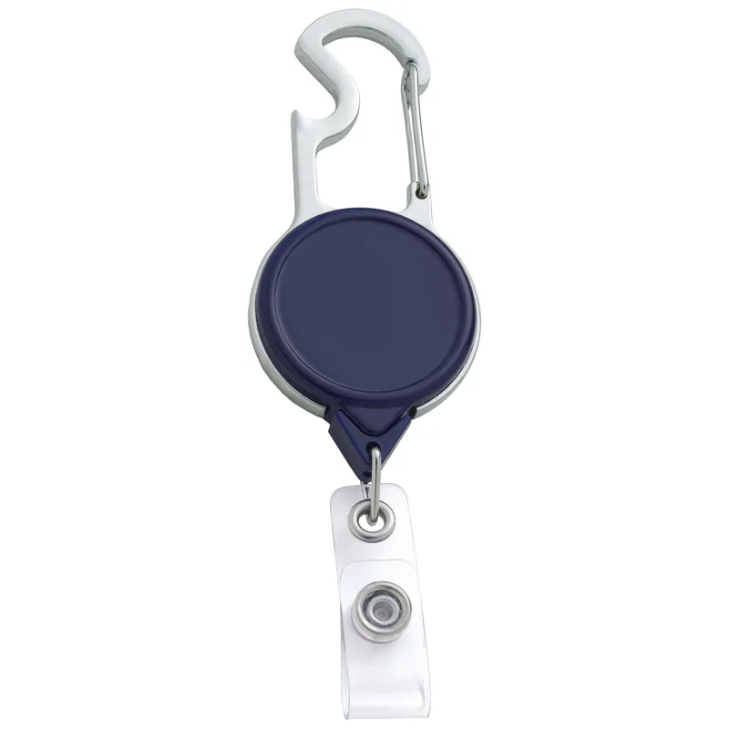 Carabiner Bottle Opener Retractable Badge Reel view 2