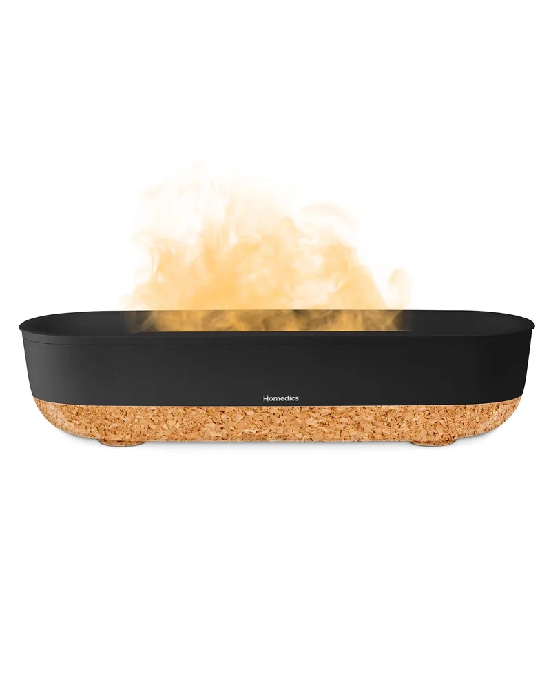 Homedics Fireside Ultrasonic Humidifier - For Medium-Sized Rooms