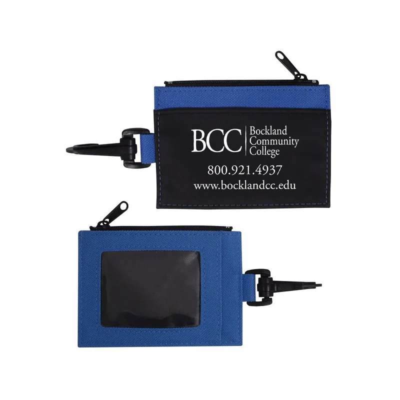 Zippered Id Wallet W/Clip view 3