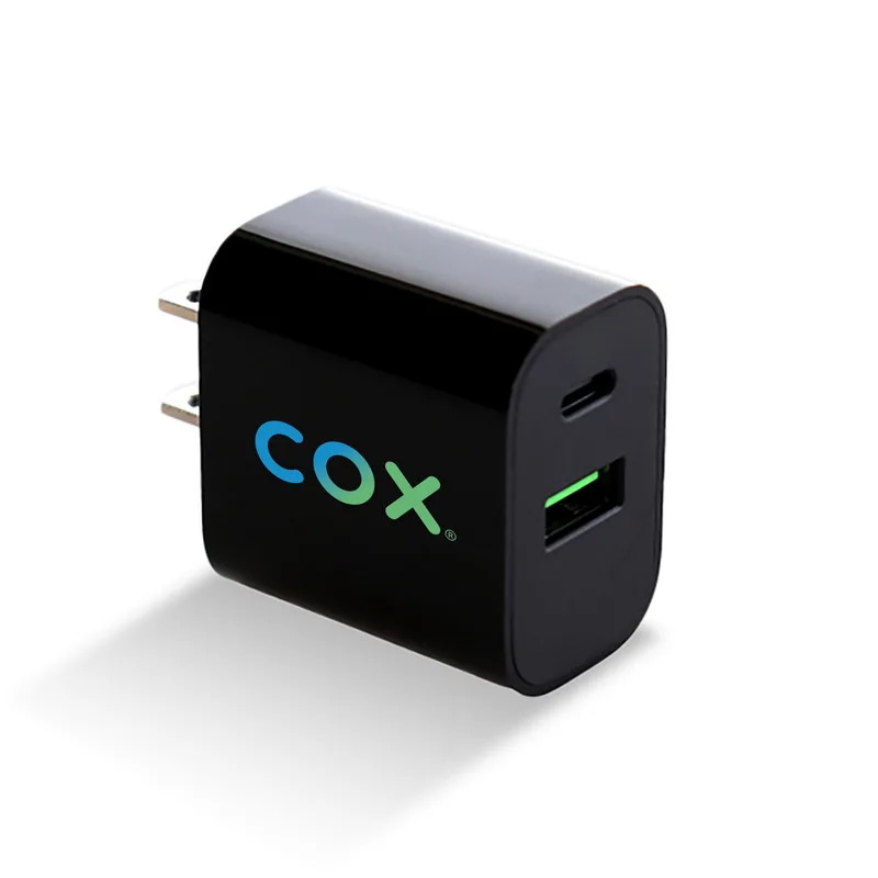 Dual Port Flat Wall Adapter view 4