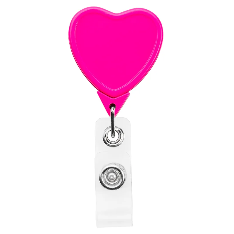 Heart Retractable Badge Reel view 2