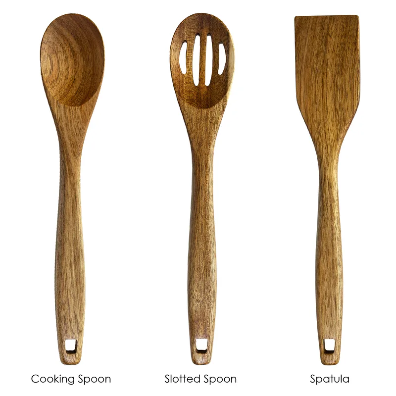 3-Piece Acacia Cooking Utensil Set view 2