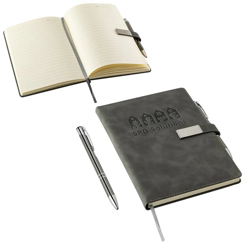 Thesis Hardcover Journal with Magnetic Closure & Pen view 7