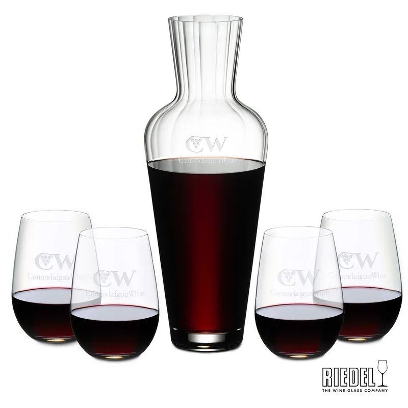 Decanter & 4 Wine