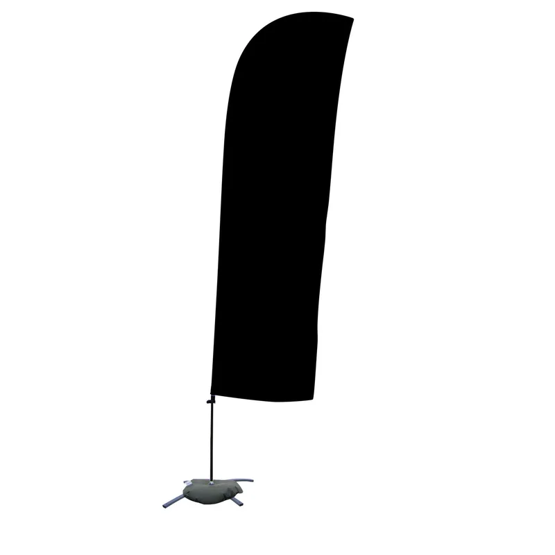 10.5' Solid-Color Blade Sail Sign Flag, 1-Sided, Scissor view 4
