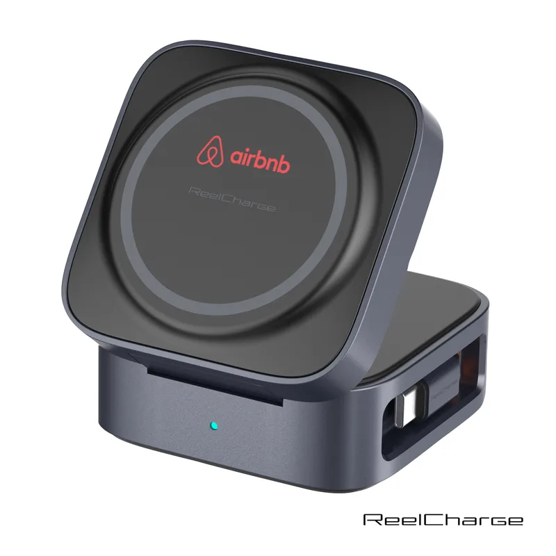 ReelCharge 5-in-1 Folding Wireless Charging Stand w/Charger