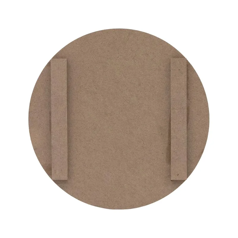 12" Round MDF Wood Print view 4