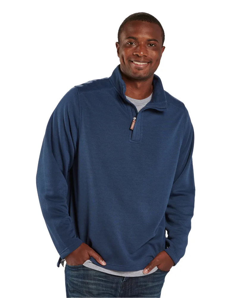 BOXERCRAFT Men's Sullivan Sweater Fleece Quarter-Zip Pullover view 3