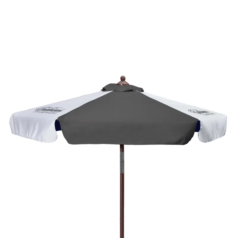 7' Wood Look Tilting Umbrella With Valance (3 Imprints) view 6