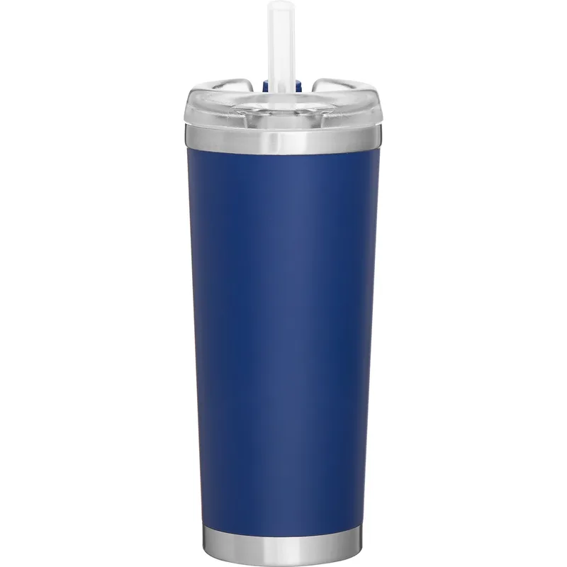 24 oz Brooklyn Travel Tumbler (Matte Blue) view 2