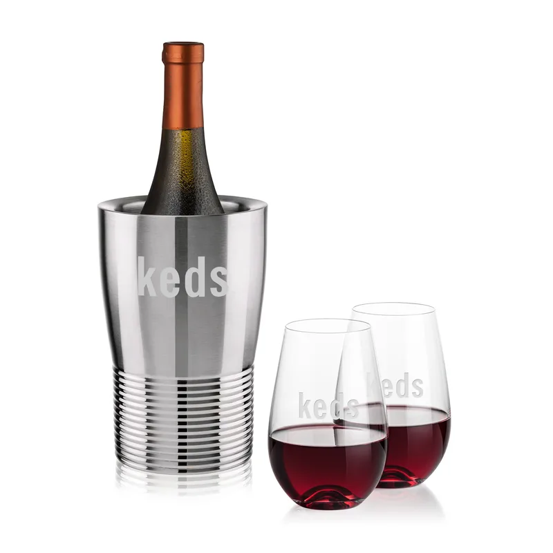 Wine Cooler Stemless Set, Boston Set, Set of 3
