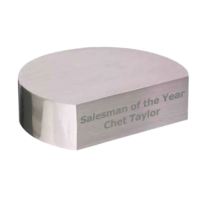 Silver 3/4 Circle Base view 2