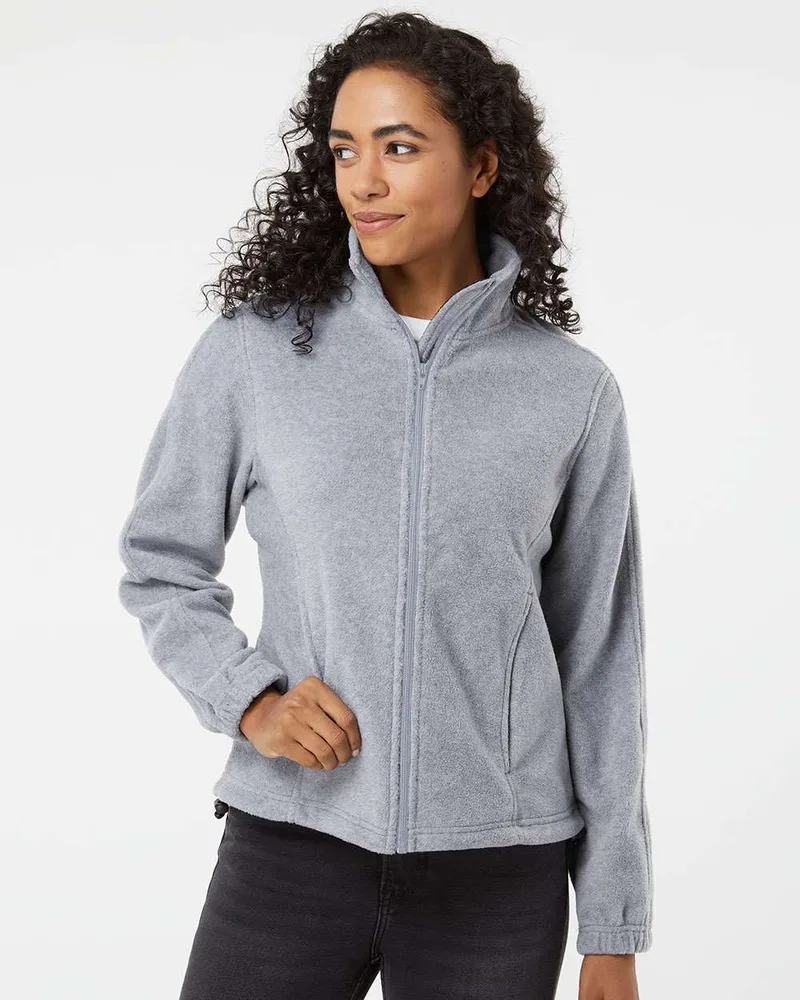 Burnside® Women's Polar Fleece Full Zip Jacket view 3