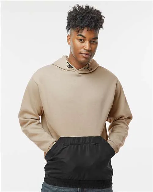 MV Sport® Mixed Media Hooded Sweatshirt