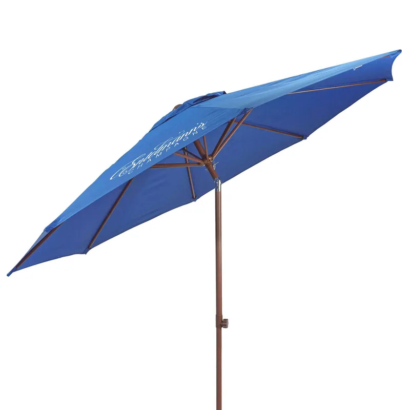 7' Wood Look Tilting Market Umbrella Kit (1 Imprint) view 2