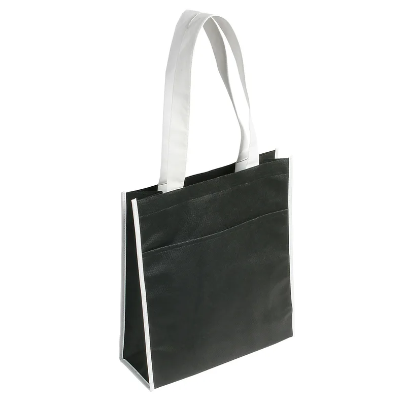Peak Non-Woven Tote Bag with Pocket view 4