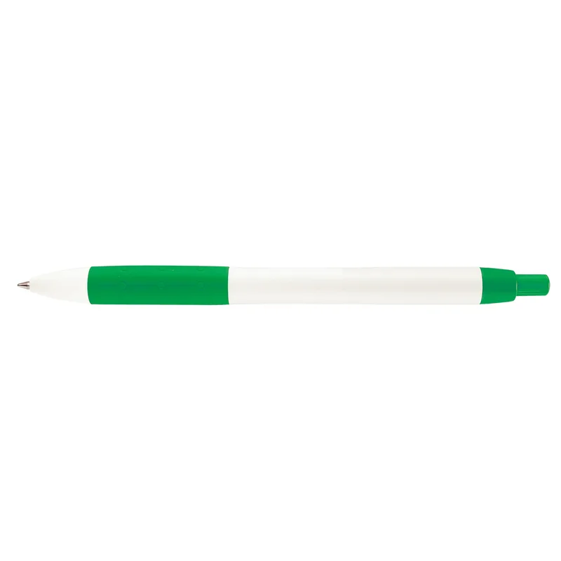 White/Green Blank Back View