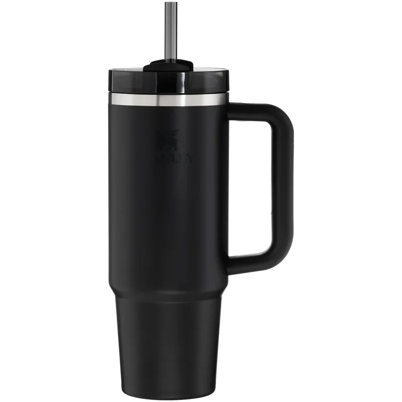 30 oz Stanley Quencher H2.0 FlowState Stainless Steel Water Bottle (Black) view 2