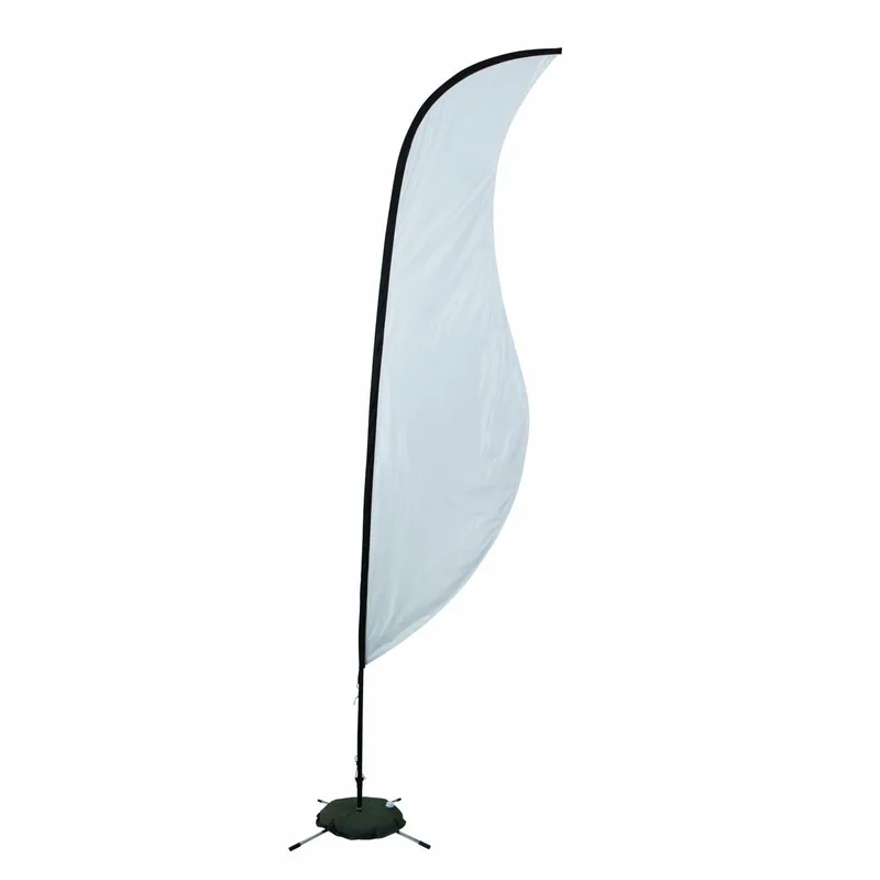 13' Premium Sabre Sail Sign Flag, 1-Sided, Scissor Base view 2