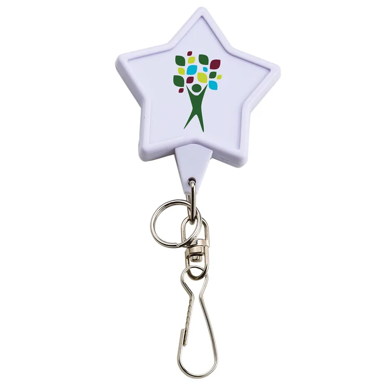Bamboo Jumbo Star Retractable Badge Reel view 4