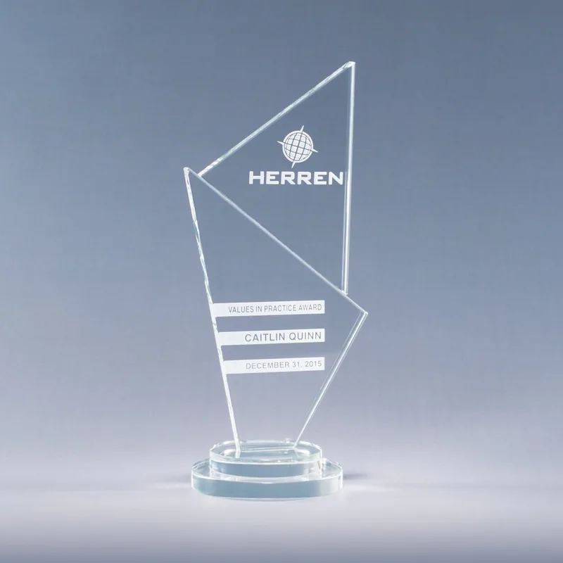 10.75" Interplay Crystal Award