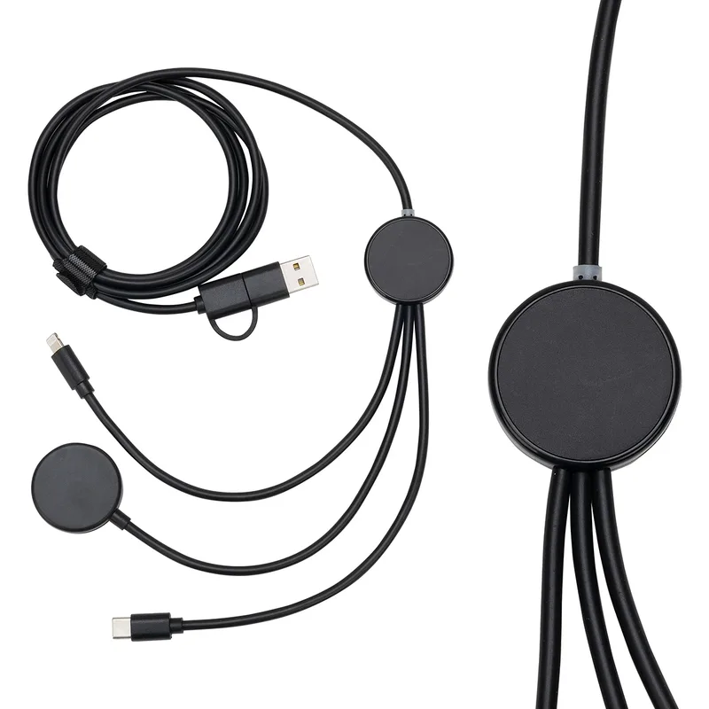 Infinity 5-in-1 59" Charging Cable with Watch Charger & Light-Up Logo view 2