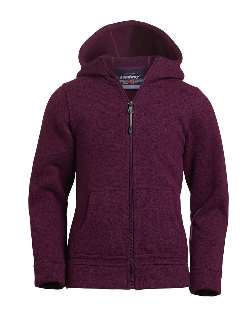 Girls' Ashton Sweater Knit Fleece Jacket view 2