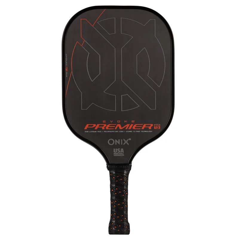 Escalade Sports Onix - Evoke Premier Pro Raw Carbon 12 Pickleball Paddle - Black